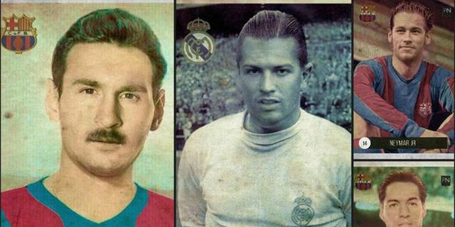 Messi & Ronaldo Dalam Versi Retro 
