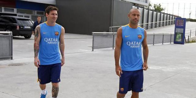 Galeri Latihan Perdana Messi & Neymar