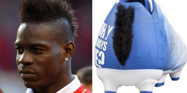 Gaya Rambut Balotelli Jadi Model Sepatu