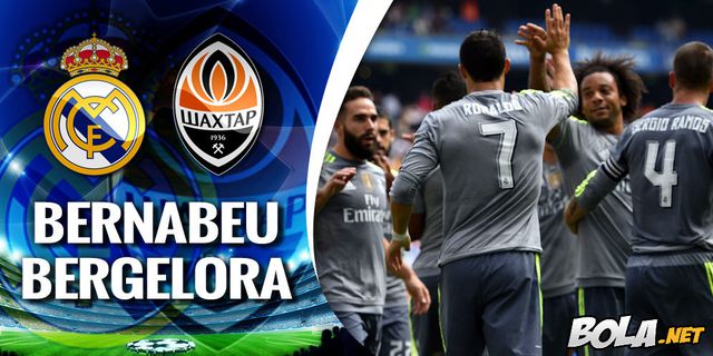 Data dan Fakta Liga Champions: Real Madrid vs Shakhtar Donetsk