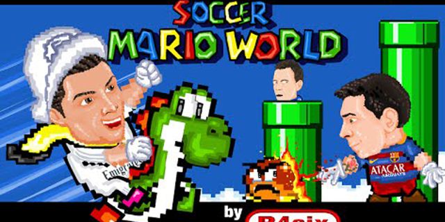 Ini Jadinya Jika Messi dan Ronaldo Mampir ke Dunia Mario Bros