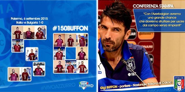 Para Pemain Italia Kenakan Jersey Nomor 1 Buffon