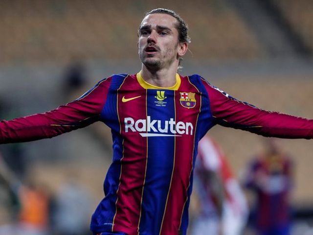 Penyerang Barcelona, Antoine Griezmann. (c) AP Photo