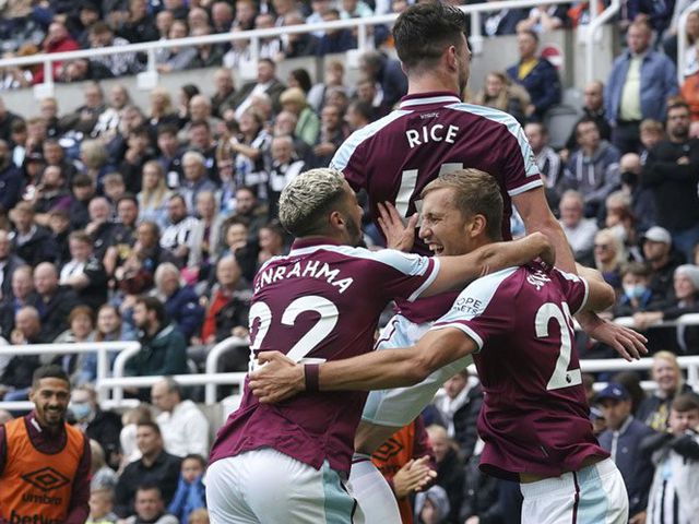 Selebrasi gol West Ham (c) AP Photo