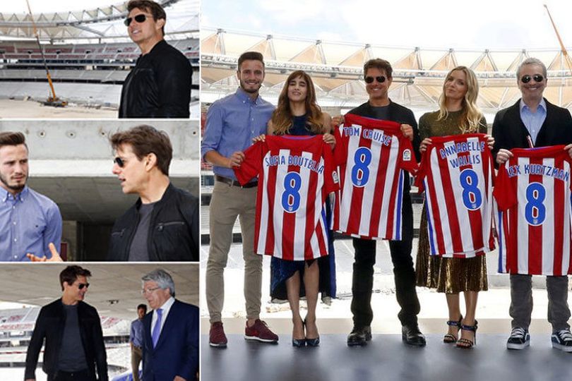 Tom Cruise Kunjungi Lokasi Stadion Baru Atletico