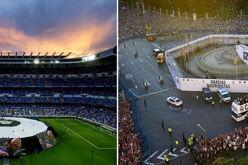 Pesta La Duodecima Madrid di Bernabeu dan Cibeles