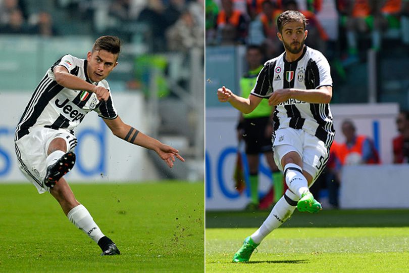 Gol Tendangan Bebas: Dybala 3, Pjanic 3