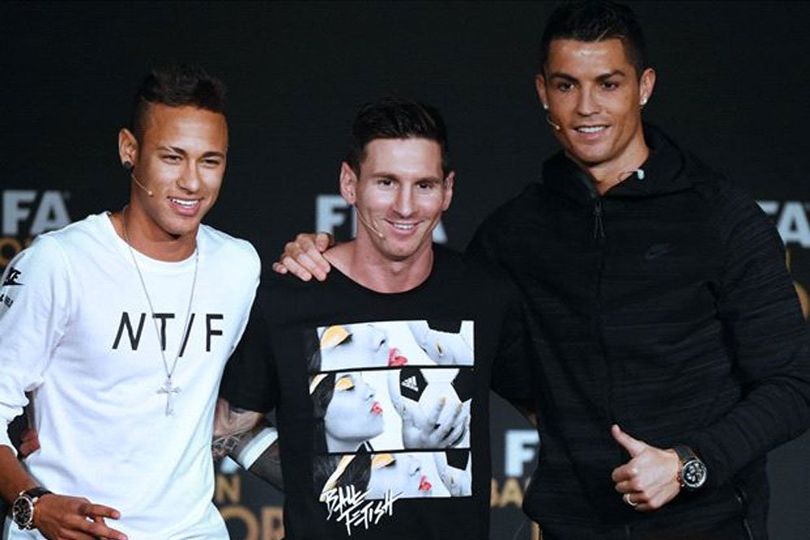 Neymar, Ronaldo dan Messi Jadi Finalis Pemain Terbaik FIFA 2017