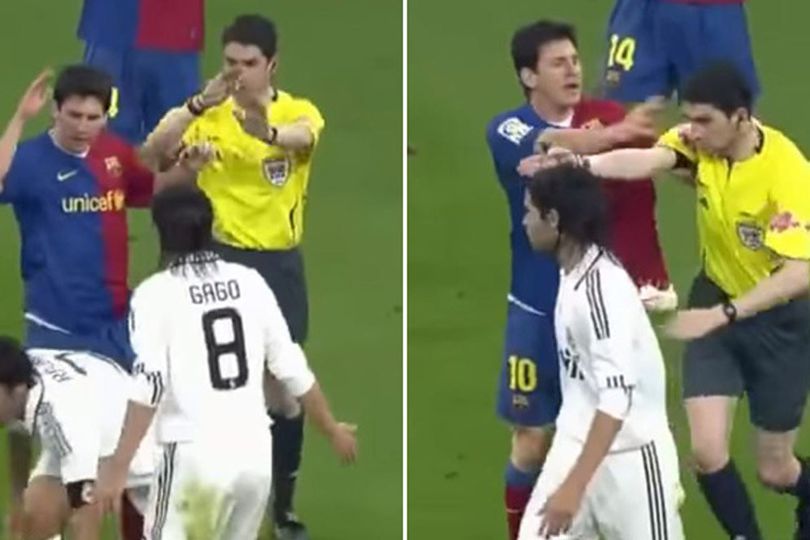 Messi Juga Pernah Dorong Wasit di Clasico, Tapi Lolos Sanksi