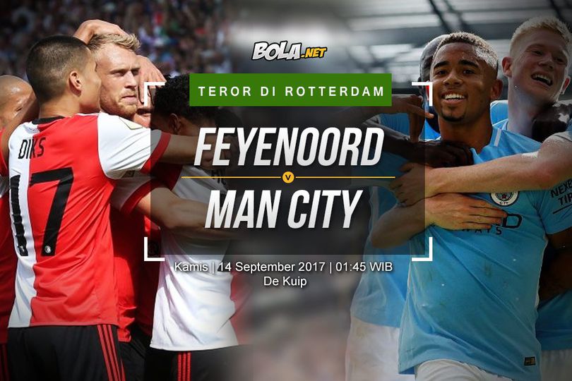 Data dan Fakta Liga Champions: Feyenoord vs Manchester City