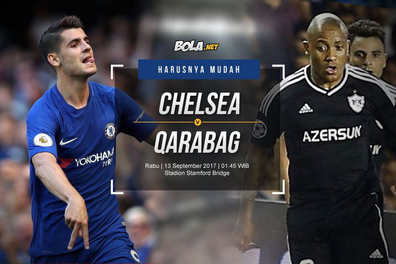 Prediksi Chelsea vs Qarabag 13 September 2017