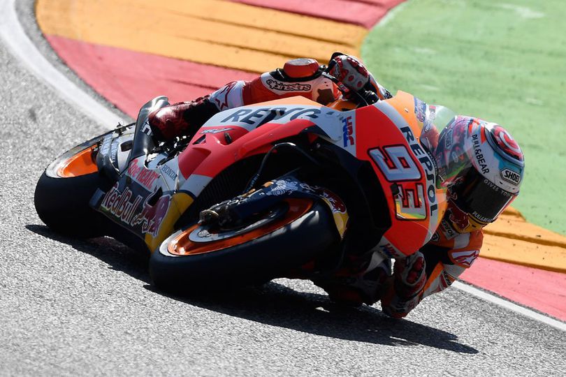 Marquez Kembali Terdepan di Pemanasan MotoGP Aragon Marquez Kembali Terdepan di Pemanasan MotoGP Aragon
