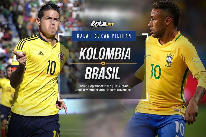 Prediksi Kolombia vs Brasil 6 September 2017