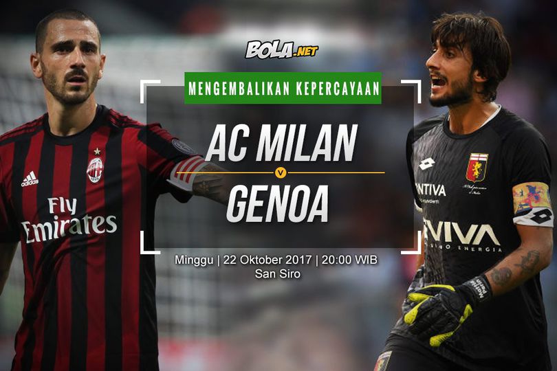 Data dan Fakta Serie A: AC Milan vs Genoa