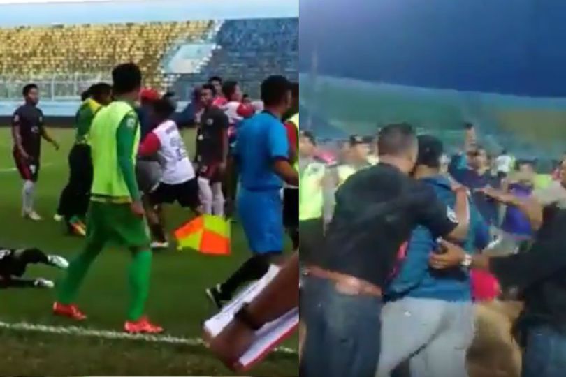 Video: Beginilah Kericuhan Laga Persewangi vs PSBK