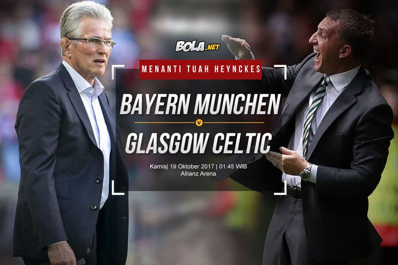 Prediksi Bayern Munchen vs Glasgow Celtic 19 Oktober 2017