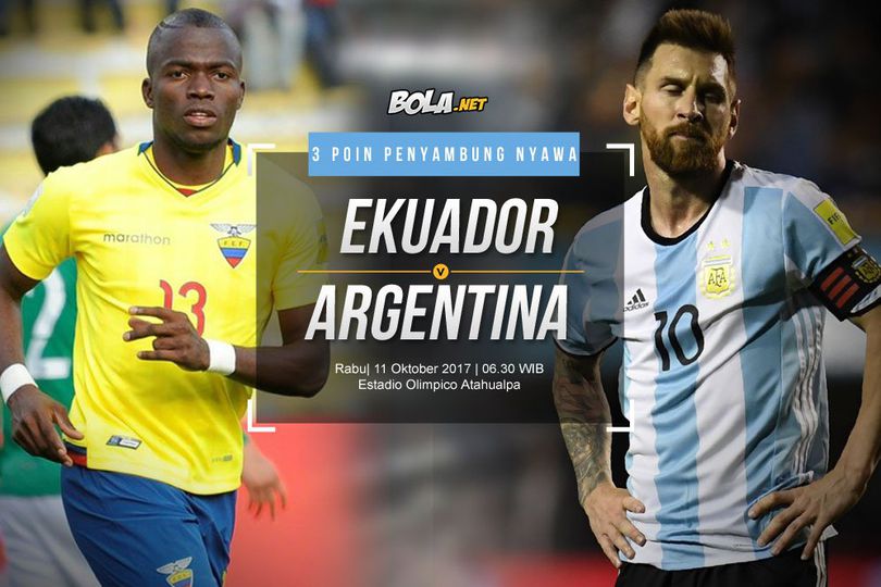 Prediksi Ekuador vs Argentina 11 Oktober 2017