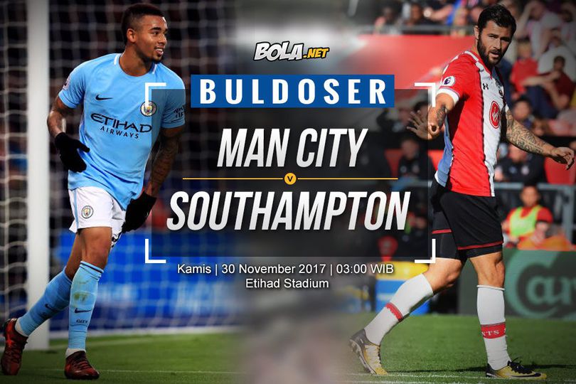 Data dan Fakta Premier League: Manchester City vs Southampton