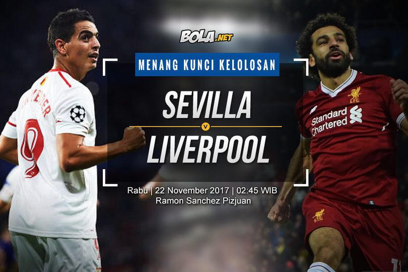 Prediksi Sevilla vs Liverpool 22 November 2017