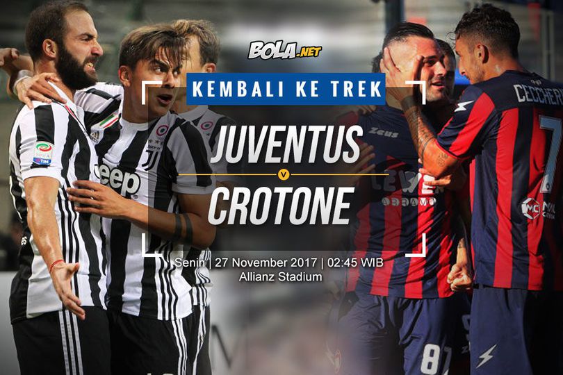 Prediksi Juventus vs Crotone 27 November 2017