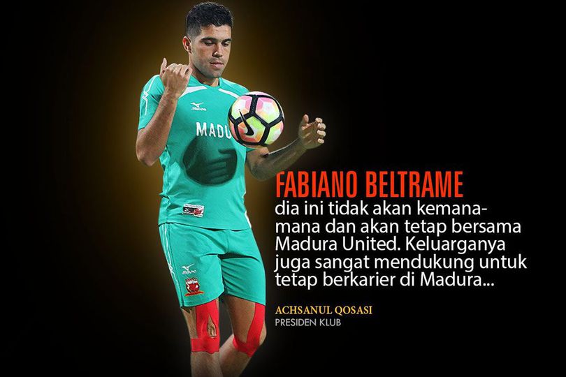 Persib Mengincar, Madura United Pertahankan Fabiano Beltrame