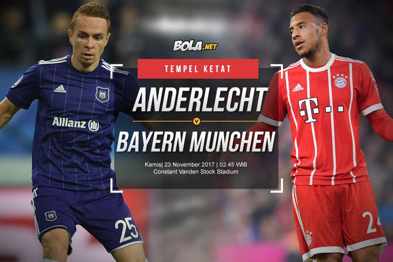 Data dan Fakta Liga Champions: Anderlecht vs Bayern Munchen