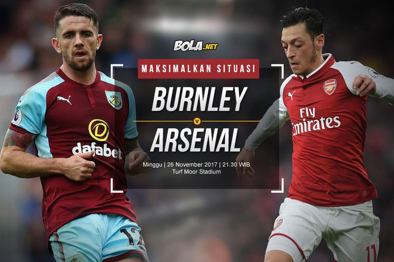 Prediksi Burnley vs Arsenal 26 November 2017