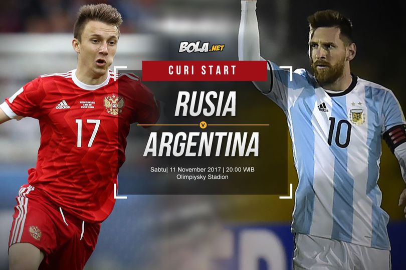 Prediksi Rusia vs Argentina 11 November 2017