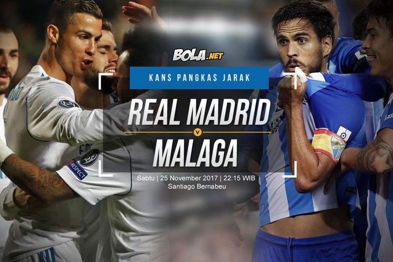 Prediksi Real Madrid vs Malaga 25 November 2017