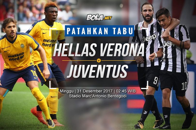 Prediksi Hellas Verona vs Juventus 31 Desember 2017