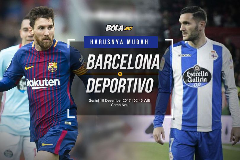 Prediksi Barcelona vs Deportivo La Coruna 18 Desember 2017