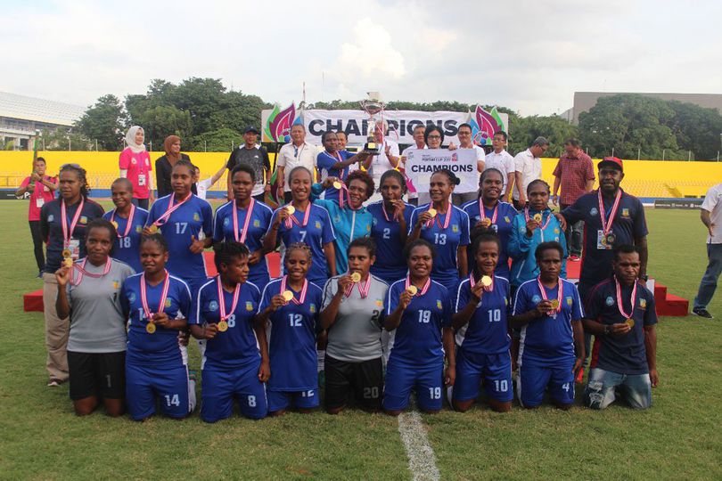 Tim Papua Juara Women's Football Road To Asian Games Piala Pertiwi 2017