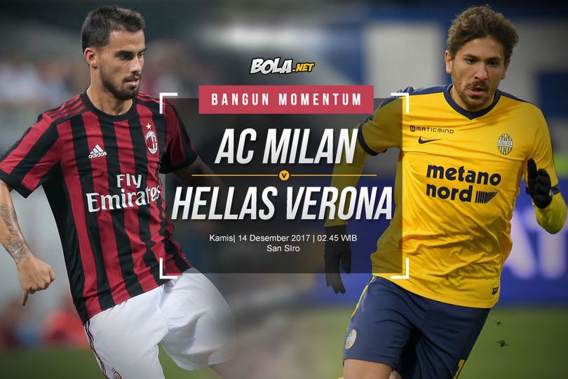 Prediksi AC Milan vs Hellas Verona 14 Desember 2017