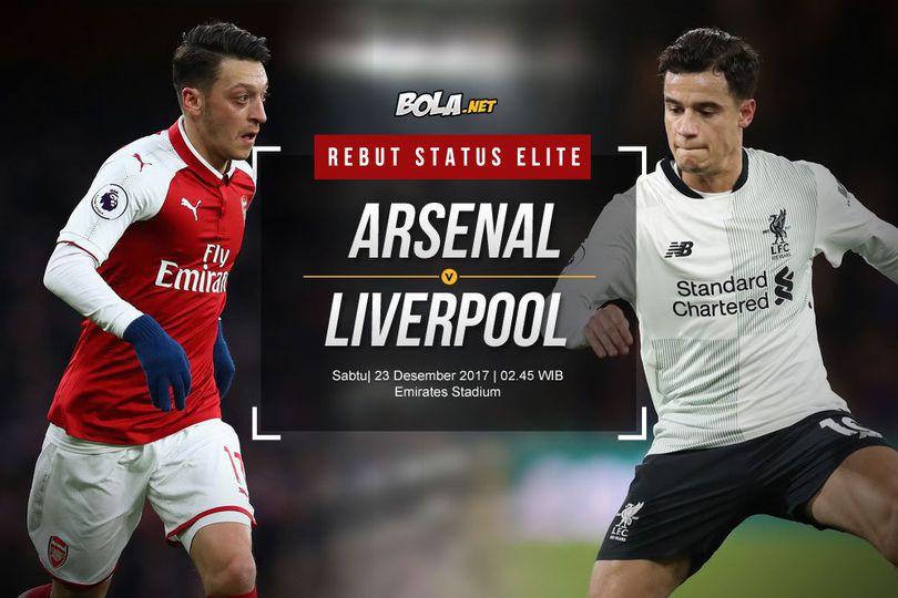 Prediksi Arsenal vs Liverpool 23 Desember 2017