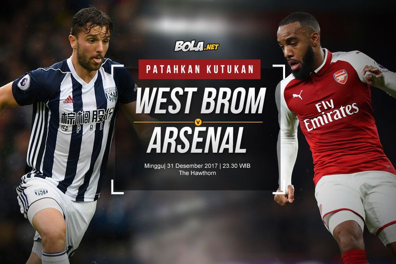Prediksi West Bromwich Albion vs Arsenal 31 Desember 2017