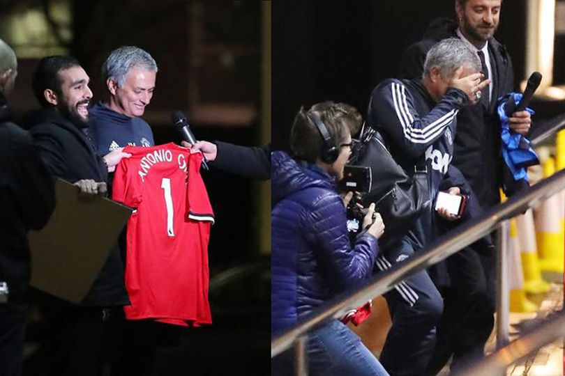 Bikin Ngakak, Reaksi Mourinho Saat Disodori Jersey MU Bernama Conte