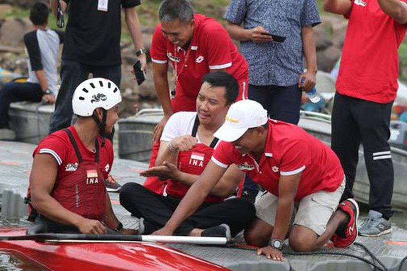 Begini Aksi Kemenpora di Waduk Jatiluhur, Arena Dayung Asian Games 2018