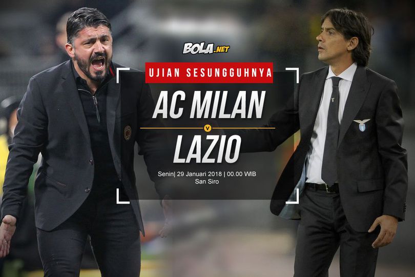 Prediksi AC Milan vs Lazio 29 Januari 2018