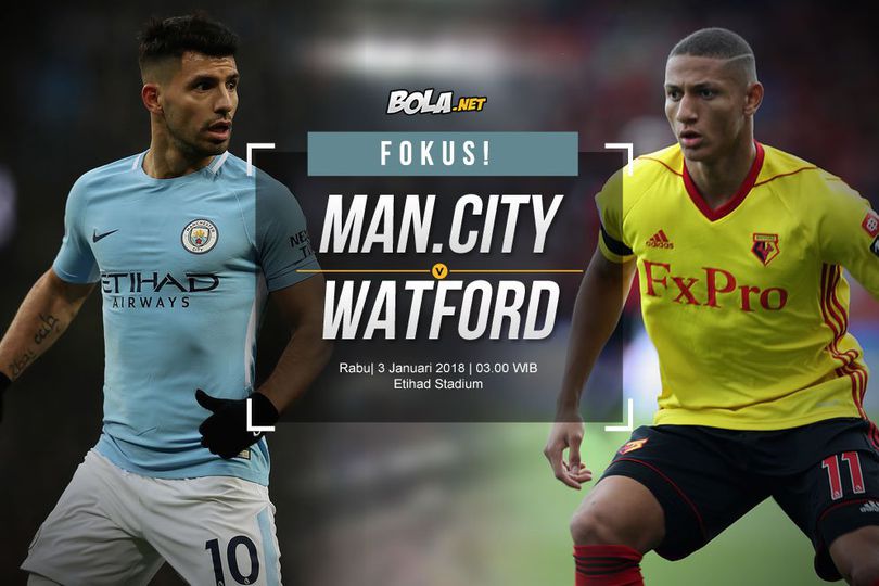 Prediksi Manchester City vs Watford 3 Januari 2018