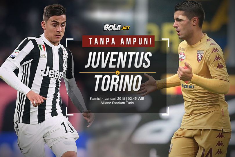 Prediksi Juventus vs Torino 4 Januari 2018