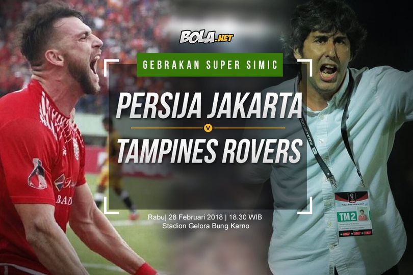 Prediksi Persija Jakarta vs Tampines Rovers 28 Februari 2018