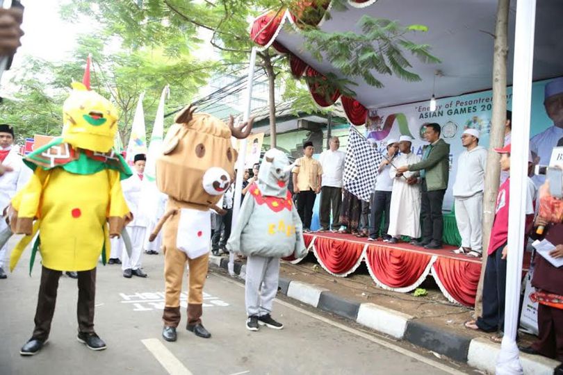 Menpora Bangga Pesantren Assidiqiyah Promosikan Asian Games Tanpa APBN