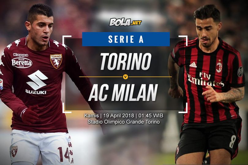 Prediksi Torino vs AC Milan 19 April 2018