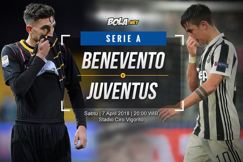 Data dan Fakta Serie A: Benevento vs Juventus