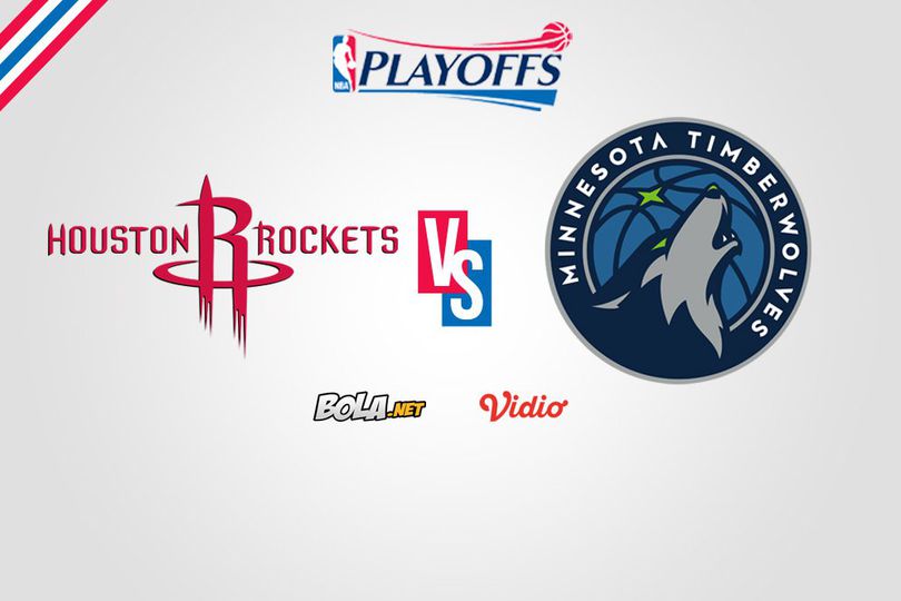 Saksikan Live Streaming Playoff NBA di Vidio.com: Houston Rockets Vs Minnesota Timberwolves