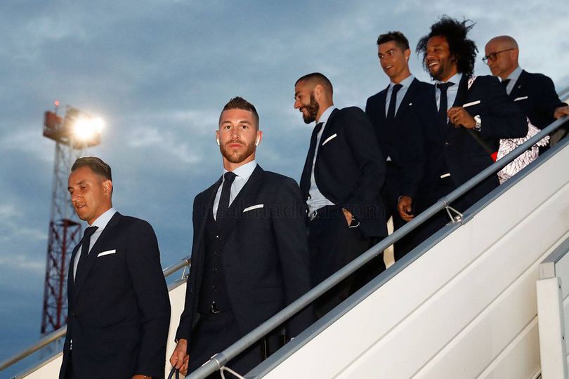 Video: Kedatangan Penuh Gaya Tim Real Madrid di Kiev