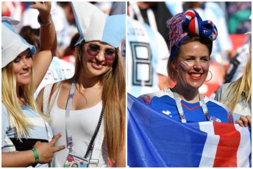 FOTO FANS: Argentina vs Islandia