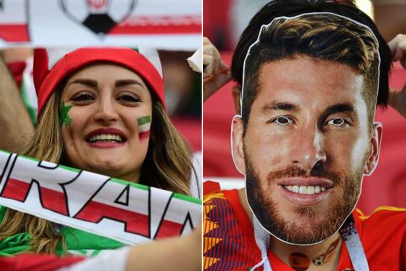 FOTO FANS: Iran vs Spanyol