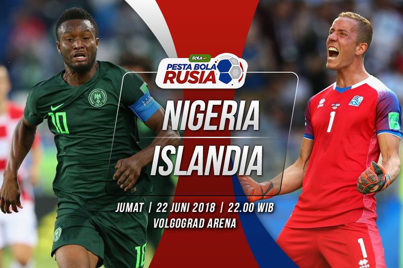 Prediksi Nigeria vs Islandia 22 Juni 2018