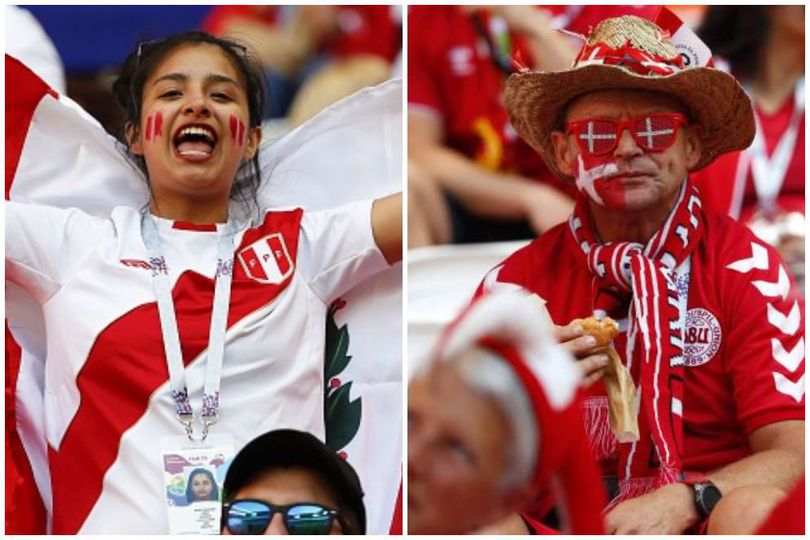 FOTO FANS: Peru vs Denmark